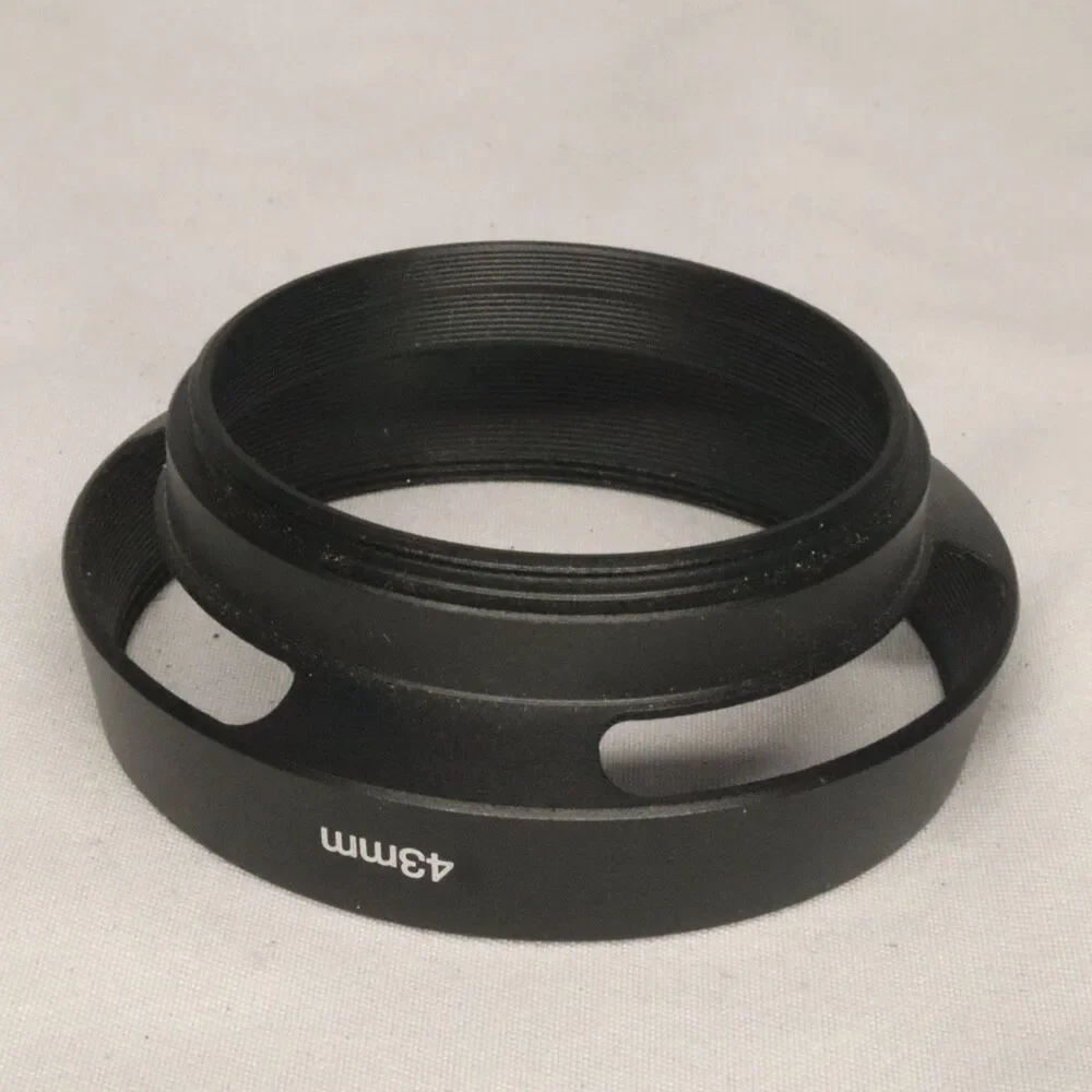 43mm Lens Hood, Standard Vented Matte Surface Hood
